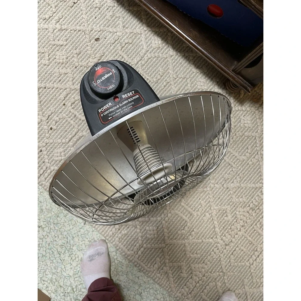 Presto Heat Dish‎ Plus Parabolic Electric Heater Comfort Warmth Quick - Works!!!